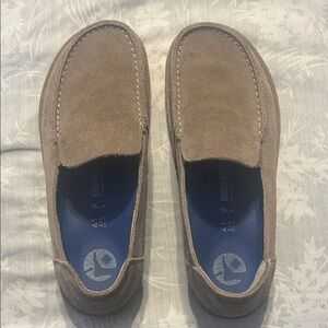 Birkenstock Men's Brown Suede Slip-Ons